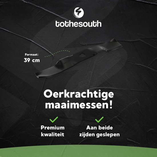 To the South® Grasmaaier Messen geschikt voor Stiga Park 100 Combi 3 (39 cm) set van 3 maaimessen van To the South — afbeelding 4