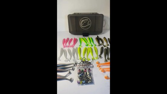 Leurres | Leurres SET COMPLET | Set pêche | Service à poisson - 76 pièces (boîte incluse) | Boîte de pêche | Coffret à pêche SET | CapGear