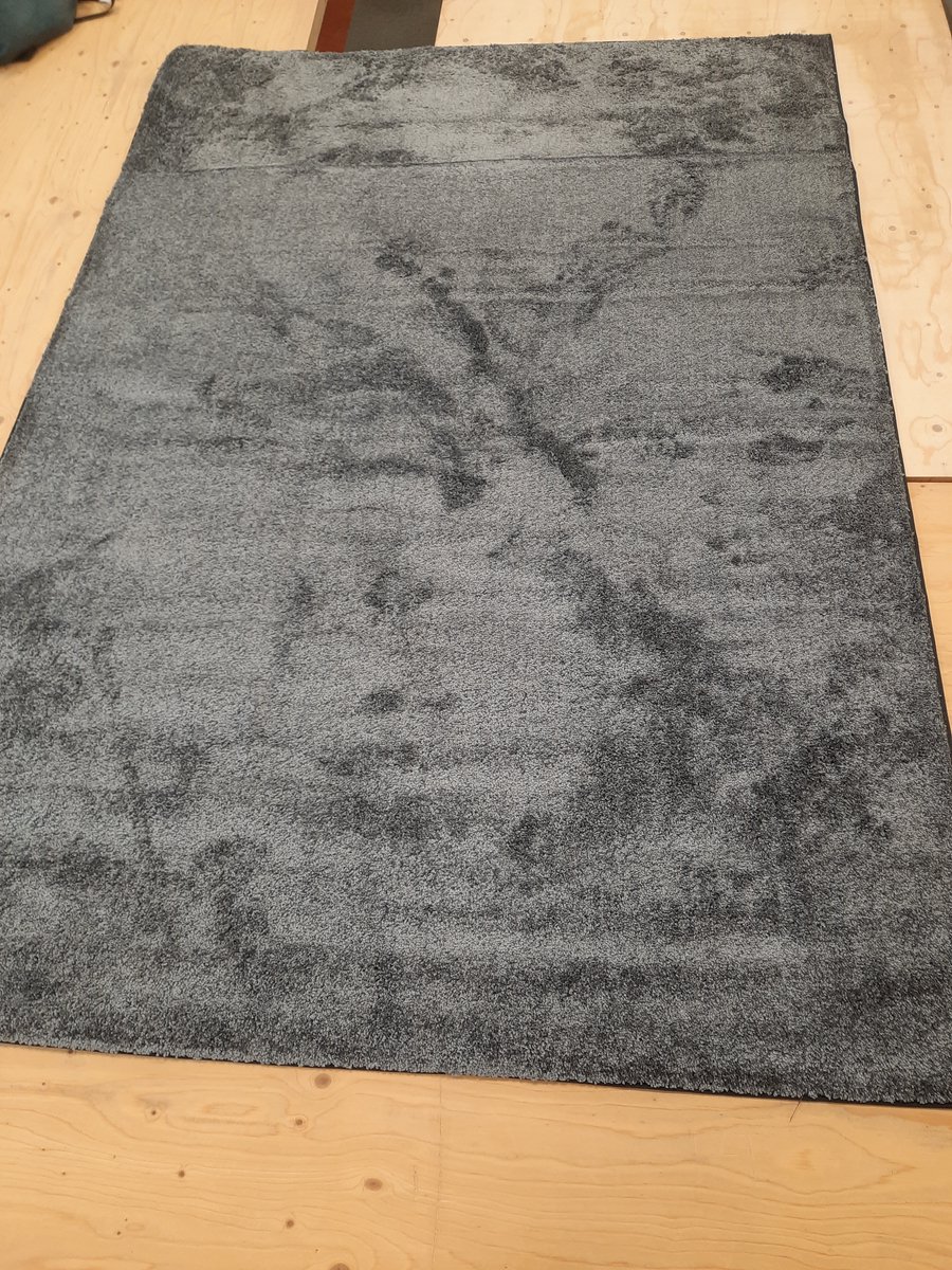 Vloerkleed/ karpet grijs