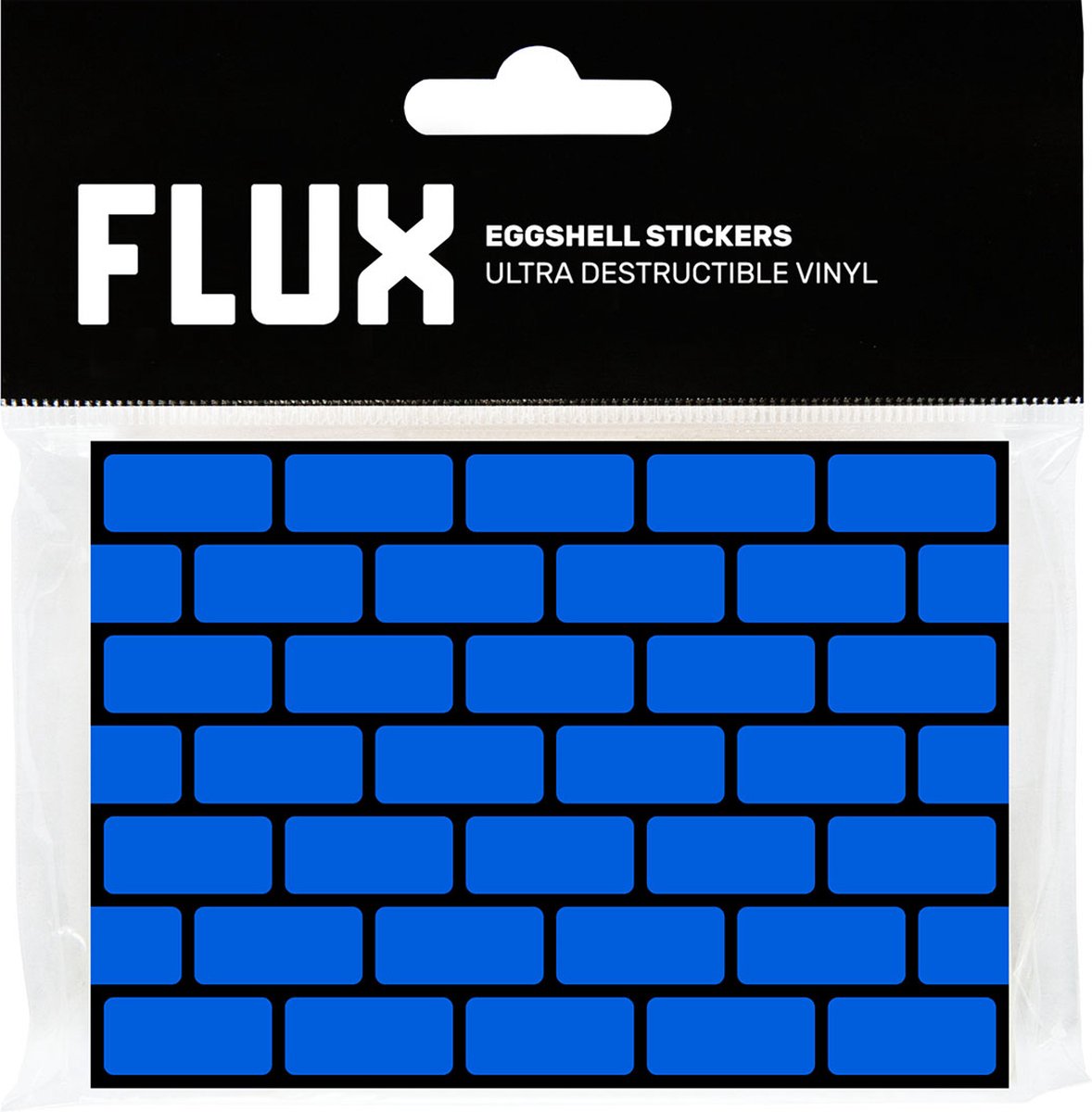 FLUX Eggshell Stickers Bricks Blue/Cyan - 50 stuks - Blauwe Bakstenen