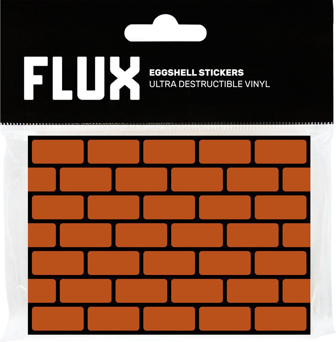 FLUX Eggshell Stickers Bricks Orange - 50 stuks - Oranje Bakstenen