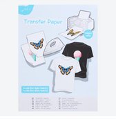 Papier transfert - Vêtements imprimés - Hobby - 5 feuilles de papier - Tissu foncé - Tissu clair