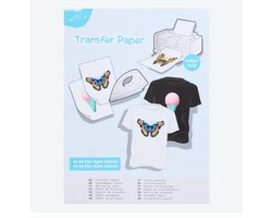 Tranferpapier - Kleding bedrukken - Hobby - 5 vellen papier - Donkere stof - Lichte stof