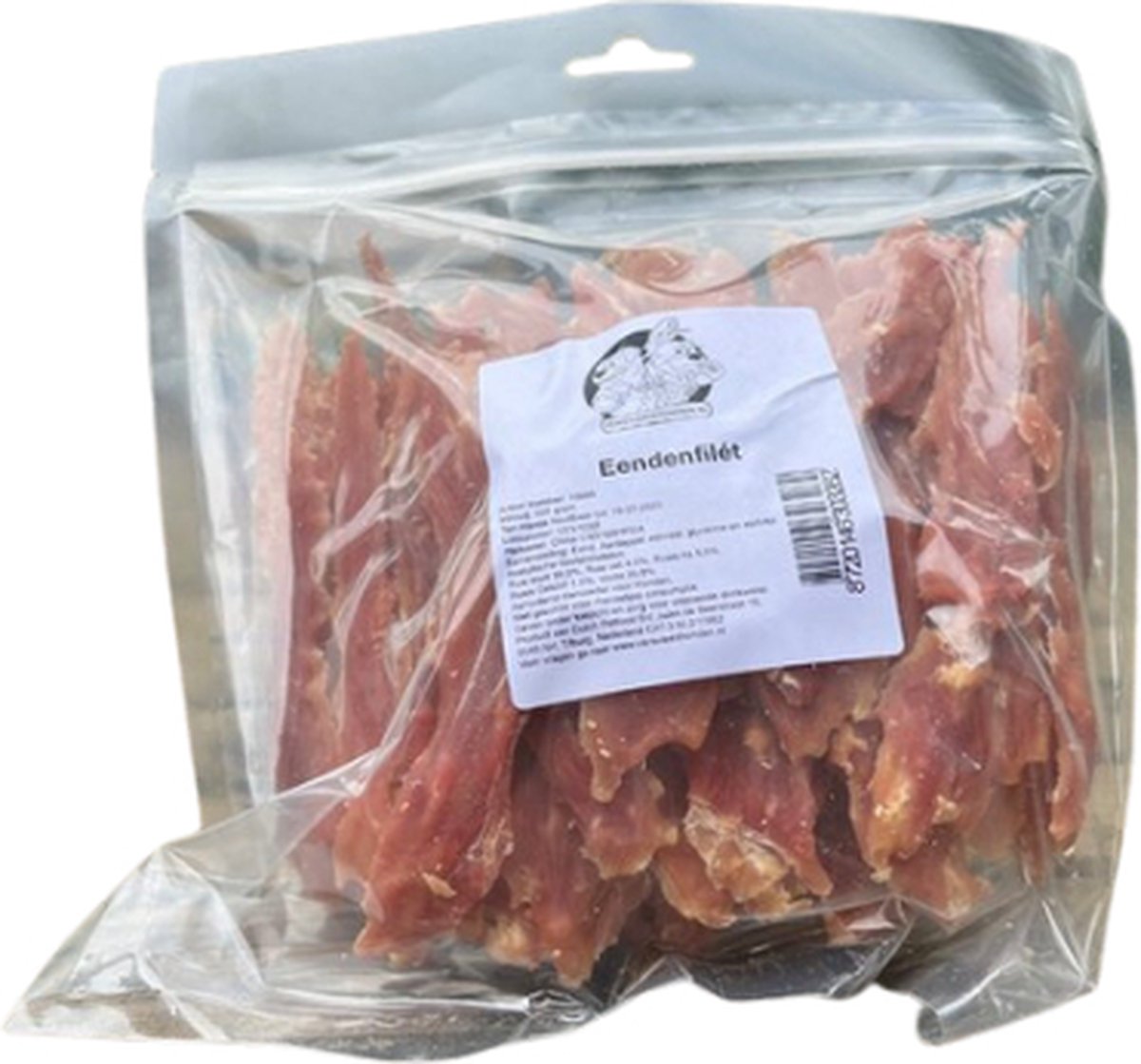 2x Eendenfilet - Hondensnacks - totaal 2x 400 gram - Versvleeshonden.nl