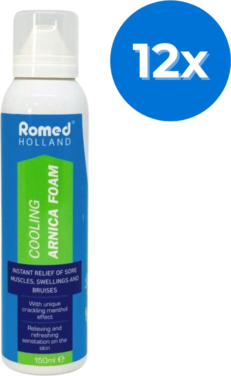 Goedkoopste Romed verkoelende Arnica schuim - Set van 12 doosjes Romed