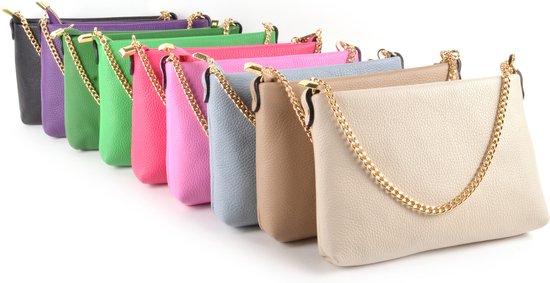 Sac bandoulière Giuliano Shanna - Vert olive - Femme - Made in Italy