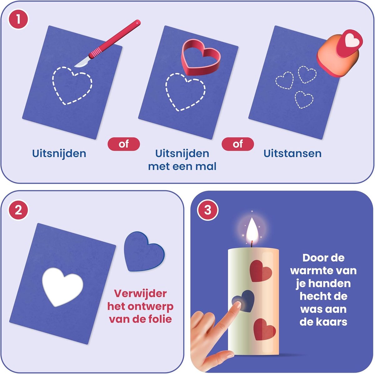 QGK 8 vellen letters van was voor kaarsen, voor het zelf