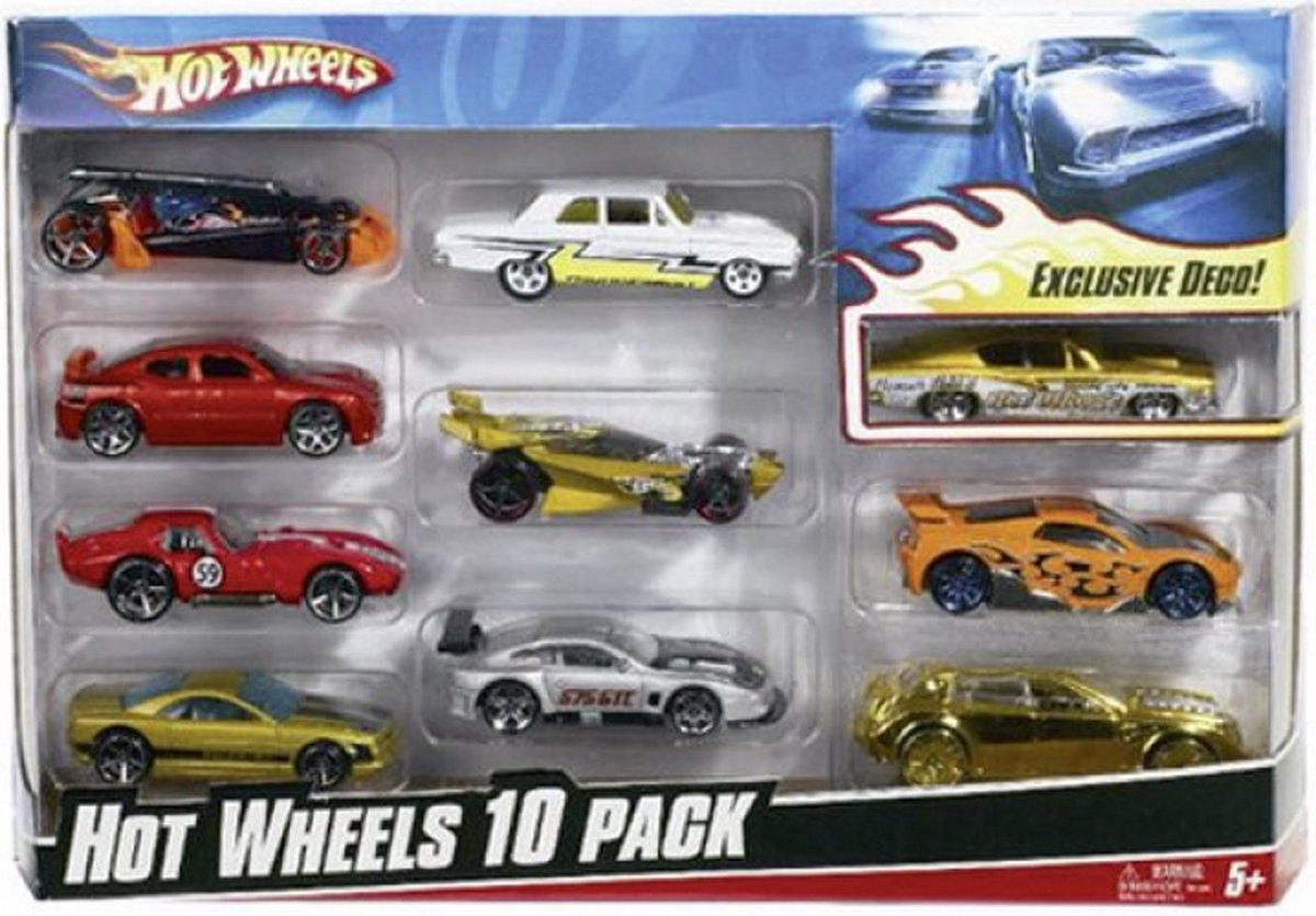 Hot Wheels Cadeauset Met 10 Auto's - 10 Pack Speelgoedvoertuig — afbeelding 11