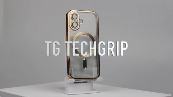 Hoes Geschikt voor iPhone 16 Pro Max Magsafe Compatible Goud - Back Cover met ingebouwde camera glas bescherming - TG Techgrip