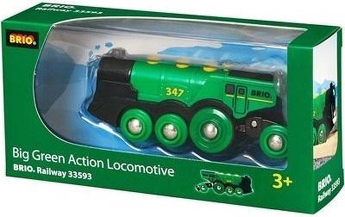 BRIO Groene Locomotief Op Batterijen - 33593 - Speelgoedvoertuig — afbeelding 12