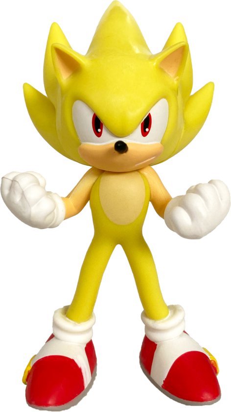 Sonic 3 The Hedgehog Le Film – officiële licentie Sega – sprekende Sonic beweegbare figuur – 34 cm – meer dan 30 iconische zinnen en geluiden – lichtgevende ogen en spikes