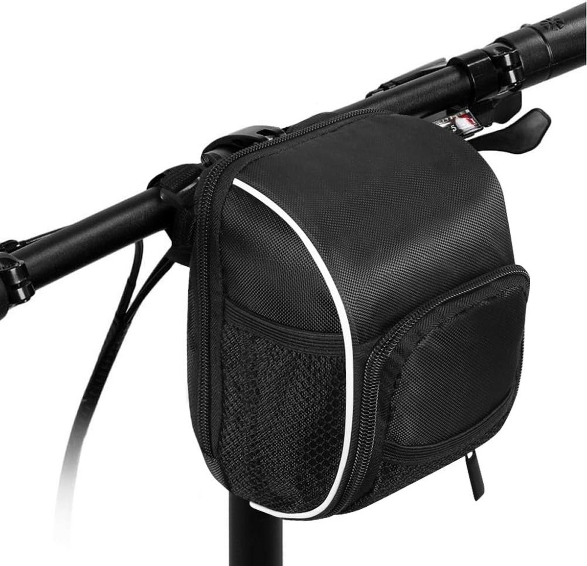 fietstas + bagagedrager + fietstas - 1,5 l - 12L x 11B x 16H centimeter - zwart