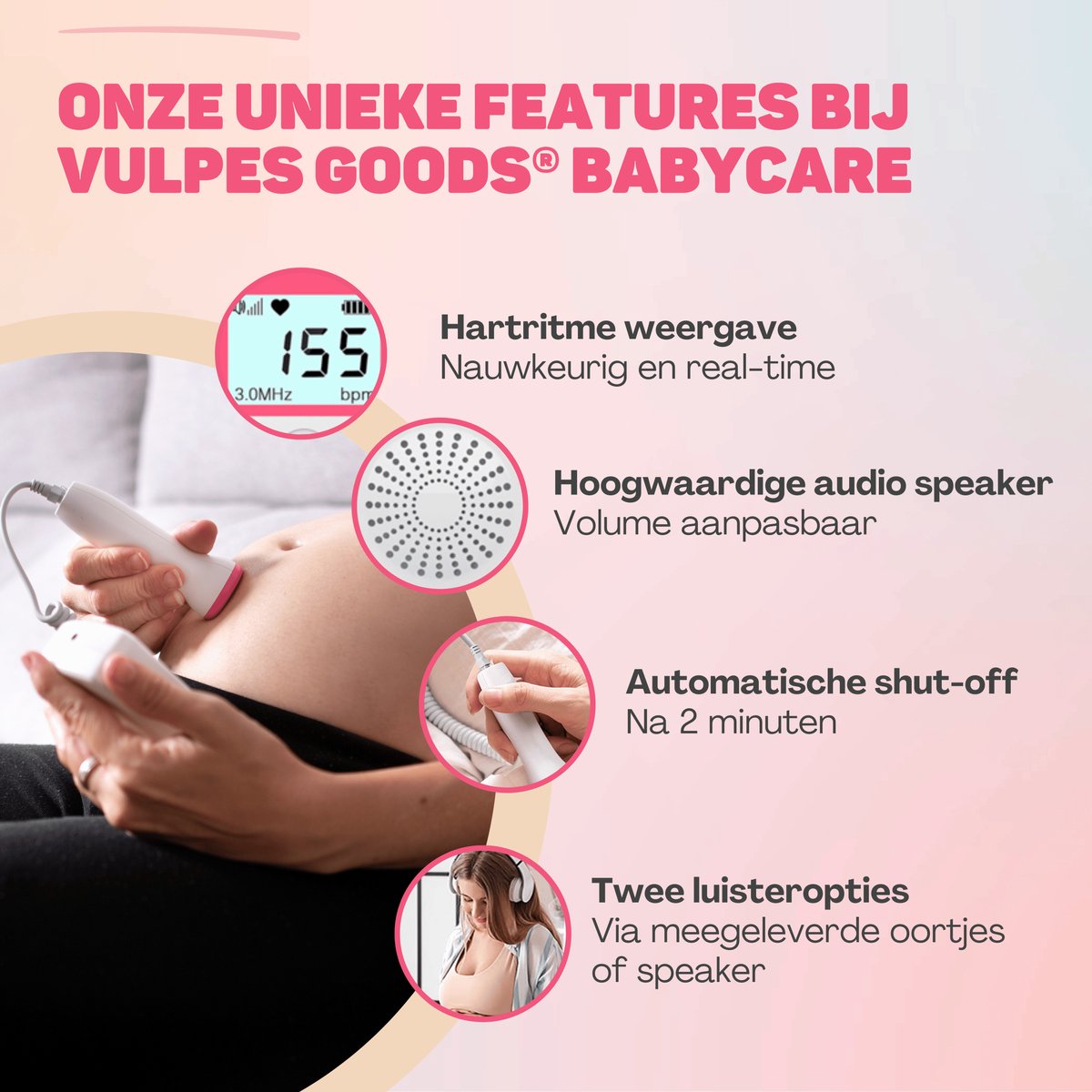 Vulpes Goods BabyCare Doppler Baby PRO