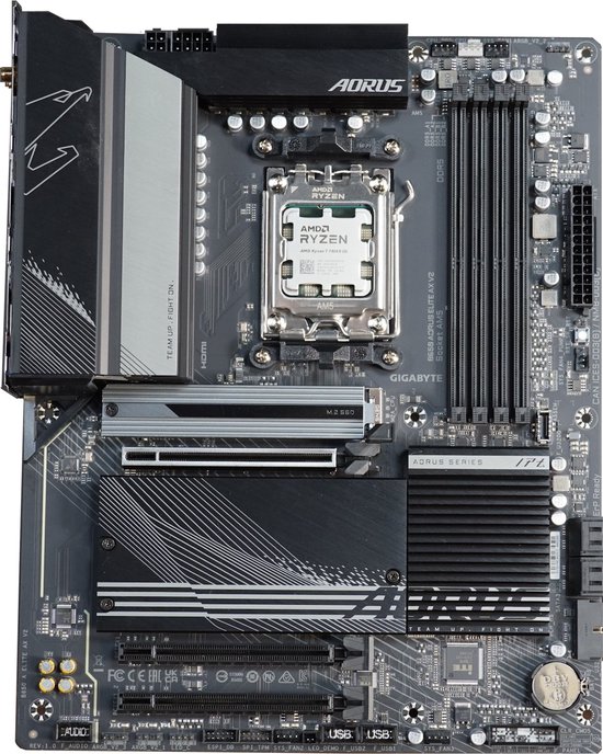 Azerty Combo Gigabyte 7700 - Combokit - AMD Ryzen 7 7700 - Gigabyte B650 Aorus Elite AX v2