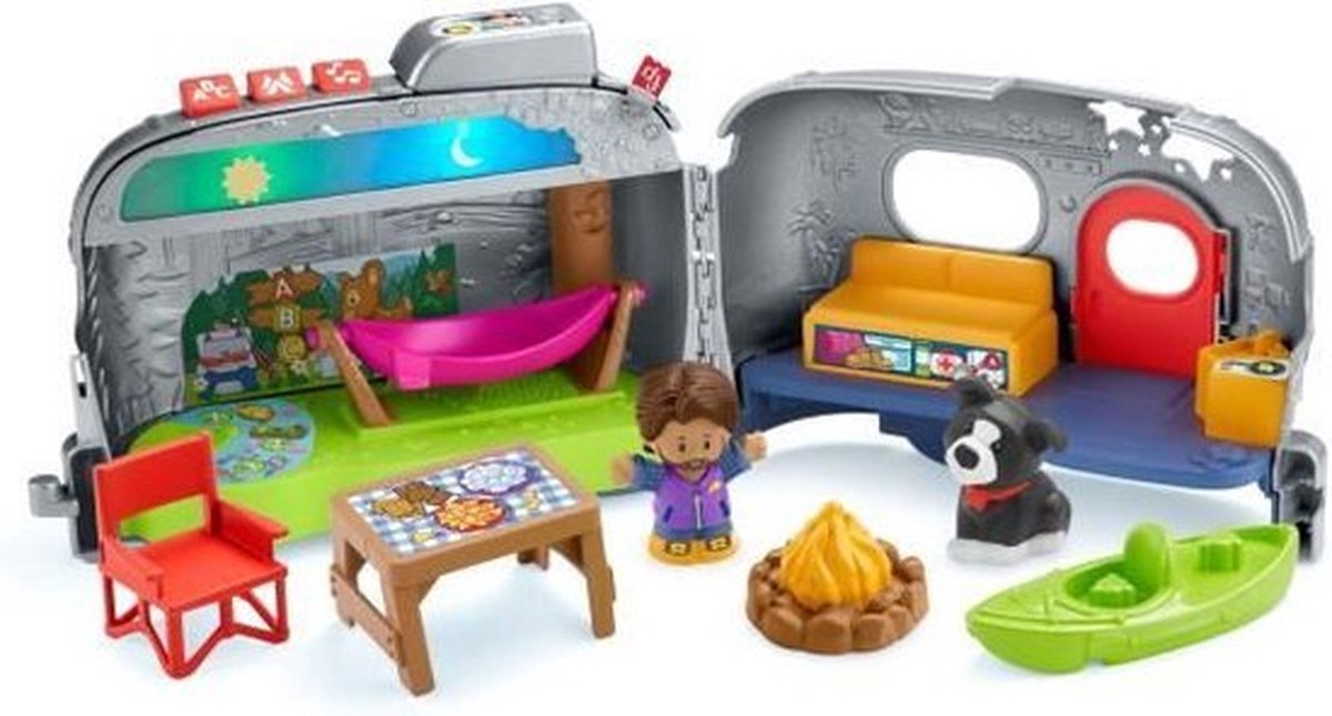Fisher-Price Little People Friends Together Play House - UK English Edition, Playset with Smart Stages Learning Content for Toddlers and Preschool Kids, 25.4 x 54.85 x 34 centimeters