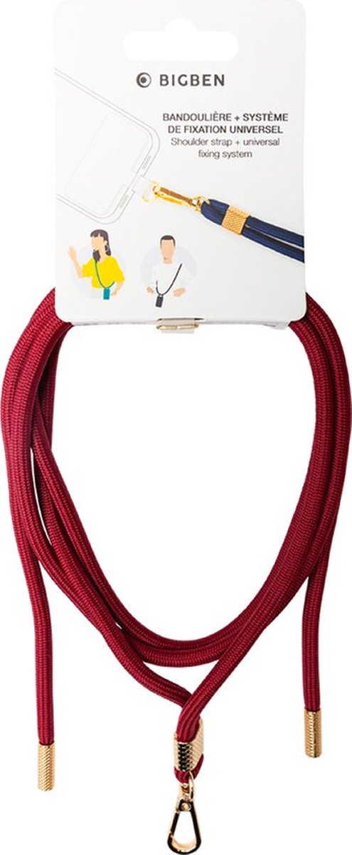 Bigben Connected - Telefoonkoord - Rood/goud