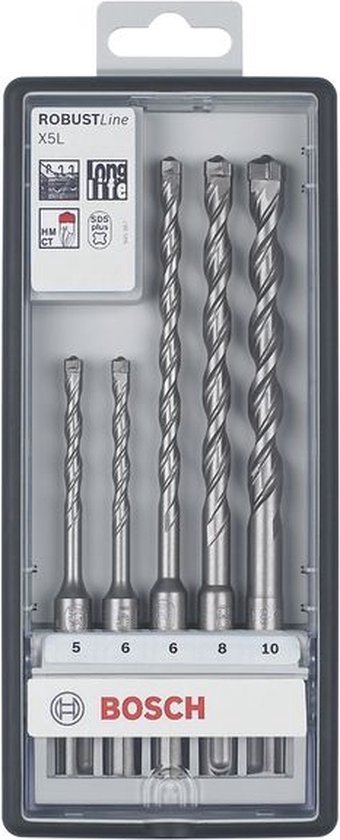 Bosch - Hamerboren SDS-plus-5 Ø 5,6 x 115mm, 6,8,10 x 165mm
