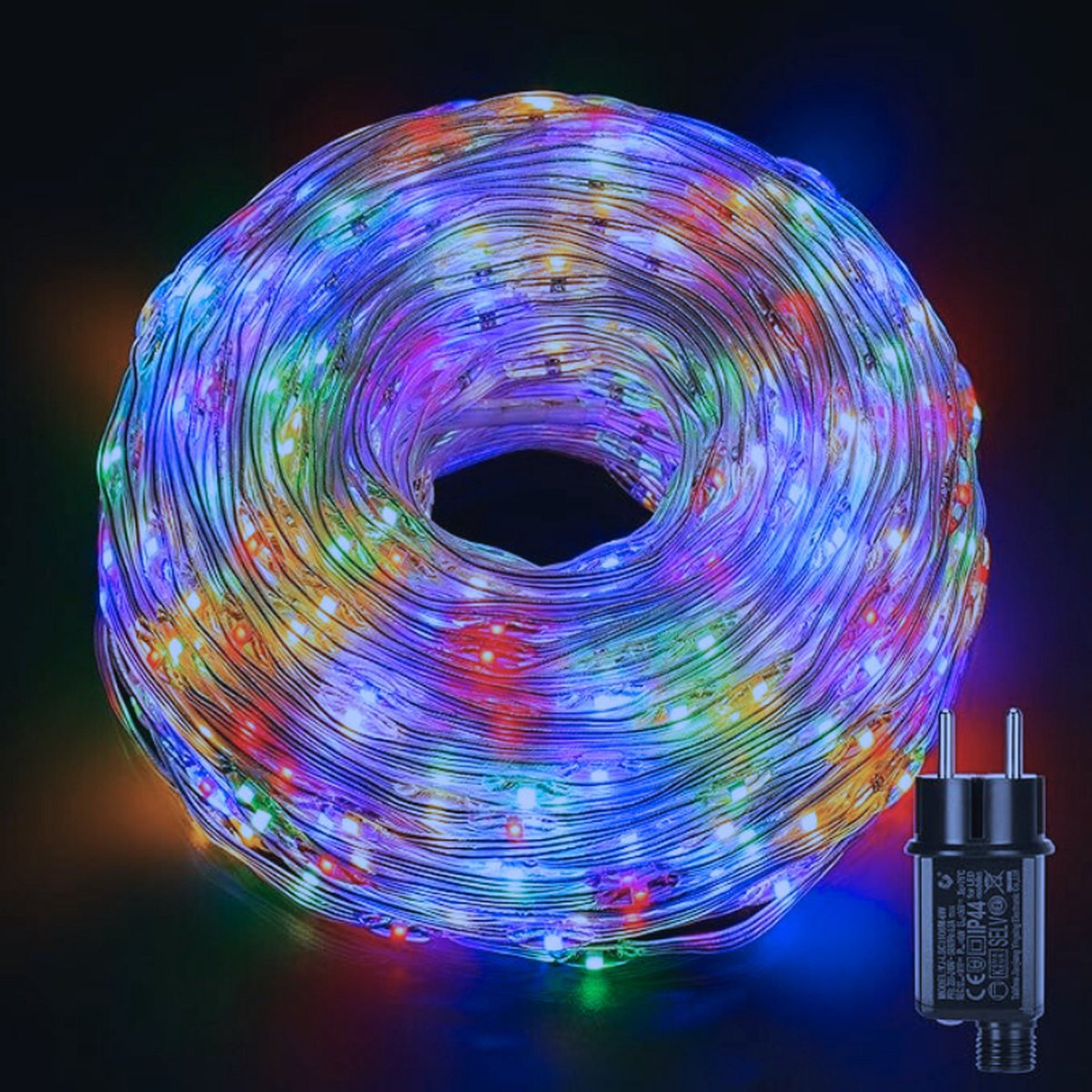 500LED Lichtketting Buiten - 8 Standen Waterdicht IP65 - PVC Touwlicht Voor Feesten - Bruiloften En Kerstdecoratie - Kleurige Verlichting Voor Binnen En Buiten