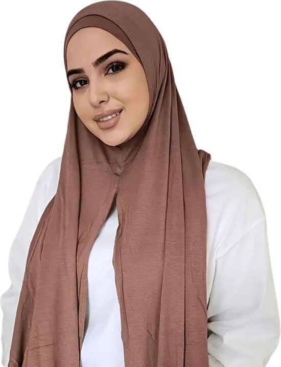 Foulard Nivard - Hijab - Femmes - Abaya - Écharpe - Vêtements islamiques - Vêtements musulmans - Alhamdulillah - Beige