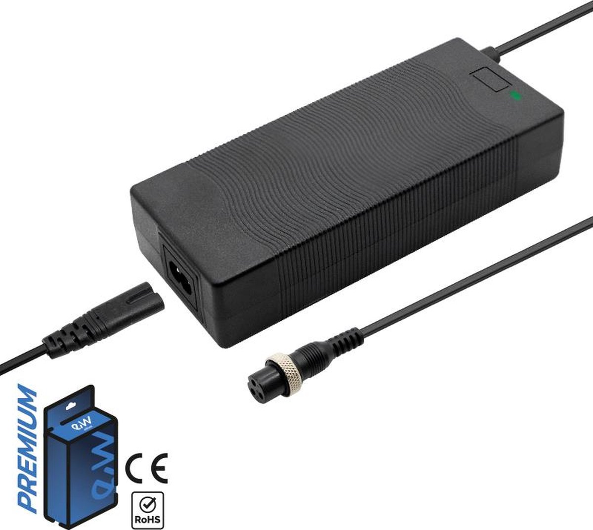 Premium oplader voor Elektrische step 48V 2A (54.6V) GX16