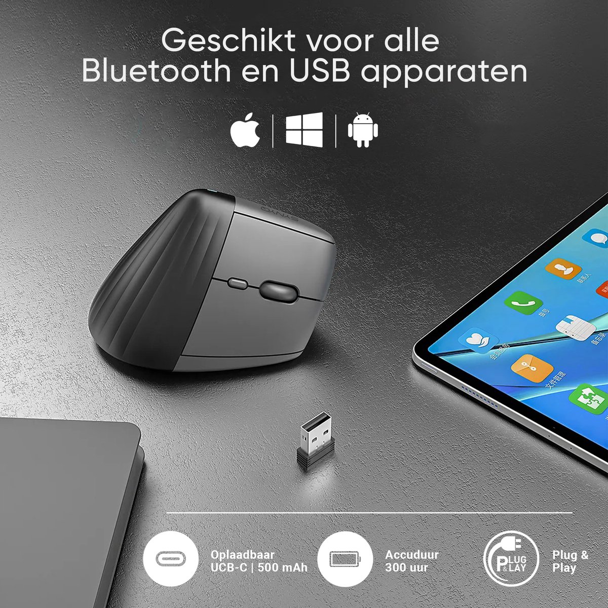Synyq MX68 - Ergonomische verticale muis thumbnail 6