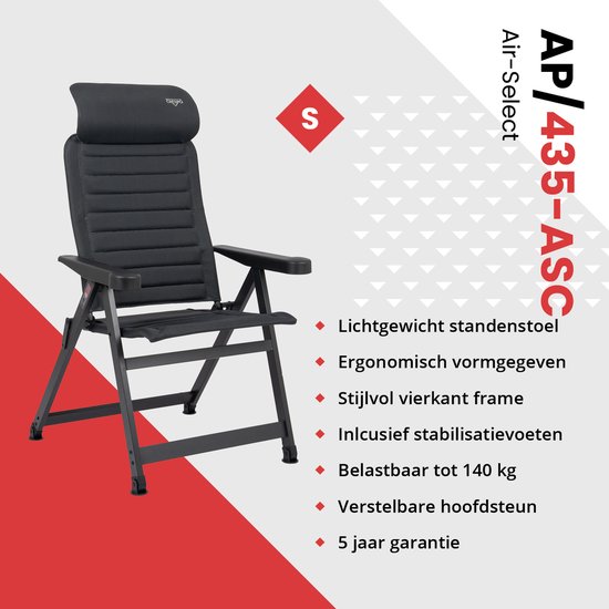 Crespo - Standenstoel - AP/435 - Air-Select - Compact - Grijs van Crespo — afbeelding 2