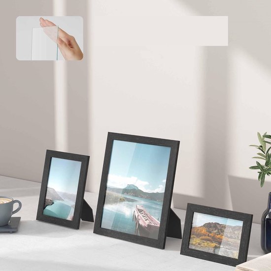 Set Di 18 Cornici Portafoto WIFTREY 20x25 Cm – Bianco Invecchiato, Da Parete O Tavolo, Con Plexiglass, Per Foto 20,3x25,4, Ideali Per Collage E Regali