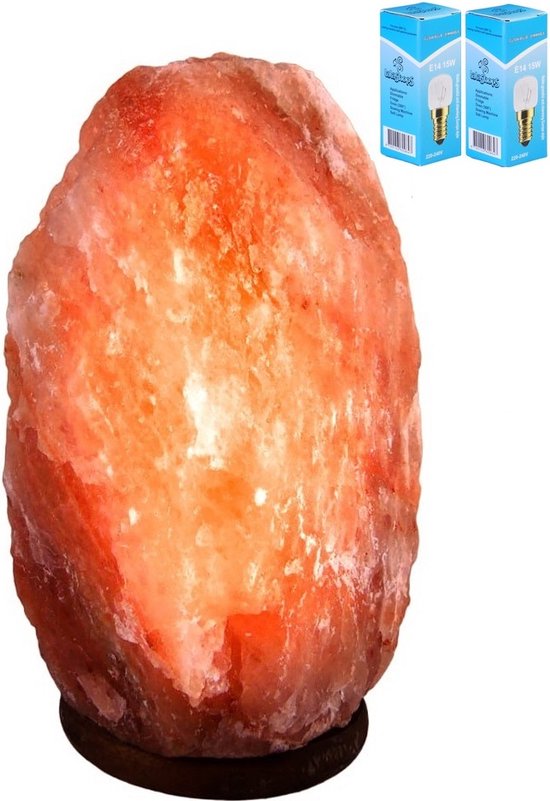 Zoutlamp 20 tot 25 kg - Himalayazout / Zoutsteen (Haliet) - c.a. 45x30cm