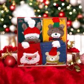 Knuffelsokken voor dames, cadeauset, Kerstmis, 2 paar