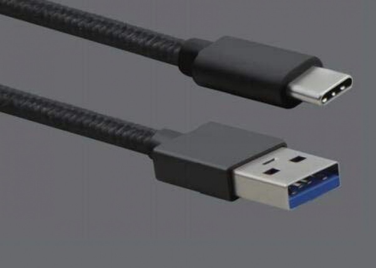 Image of Anschlusskabel, USB 3.1 A Stecker/ USB Type-C� St., PREMIUM, 1,0m, schwarz