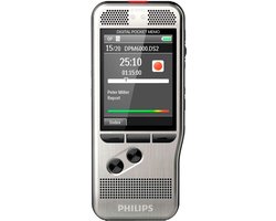 Philips DPM6000/02 PocketMemo Dicteerapparaat – Stereo microfoons – Druktoetsen - Robuuste behuizing - SpeechExec workflow-software