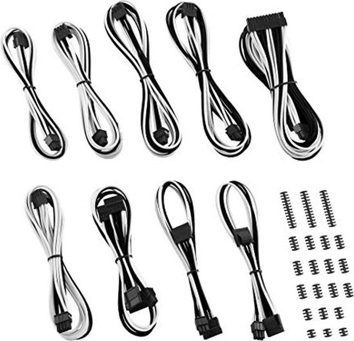 CableMod Classic ModMesh C-Series Cable Kit Corsair AXi, HXi & RM - schwarz/weiß