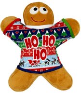 BecoPets Pluche Hondenknuffel met Pieper Tijger bruin, geel