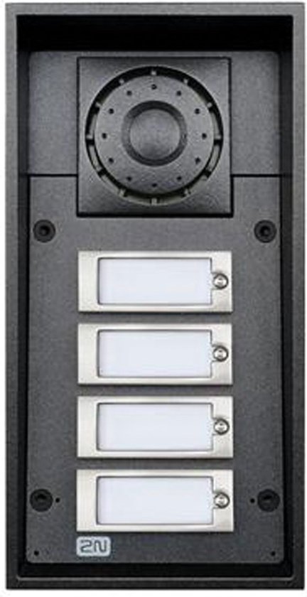 BTICINO, Audio-huisstation CLASSE 100 A16M, binnenplaats met handhoorn voor 2-draads deurintercomsystemen met deurfunctie/dotsschakeling, 3 sensortoetsen, 4 vrij config. toetsen, 16 beltonen, 344292