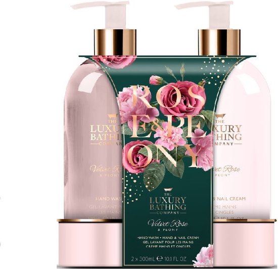 Grace Cole Velvet Rose Coffret Cadeau Soin des Mains, 2x 300 ml