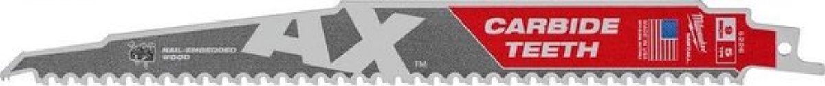 Milwaukee AX reciprozaagblad Carbide long life 230mm
