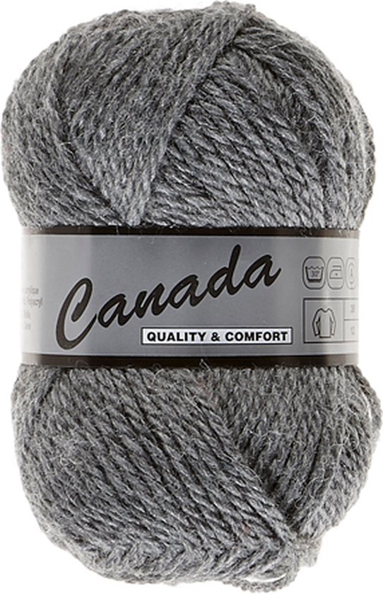 Lammy Yarns - Canada - Breigaren - Haakgaren - Grijs - 038