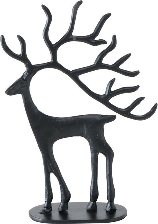 Boltze - Cerf - Renne - Trollah - Zwart - Noël - 22x31cm