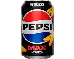 Pepsi - Max Mango - Frisdrank - 24 blikken a 0,33 Liter - suikervrij