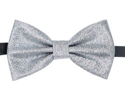 Sorprese Vlinderdas - Zilver Glitter - voorgestrikt - vlinderstrik - strik - strikje