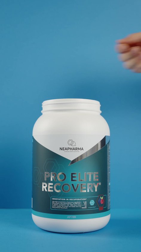 Neapharma Elite Recovery Eiwitshake - 1,2kg - Frisse Orange smaak - 56gr eiwitten - 12g BCAA & whey / wei eiwitten - Alles-in-één formule: whey isolaat, BCAA, aminozuren, mineralen, elektrolyten, antioxidanten, vitamines