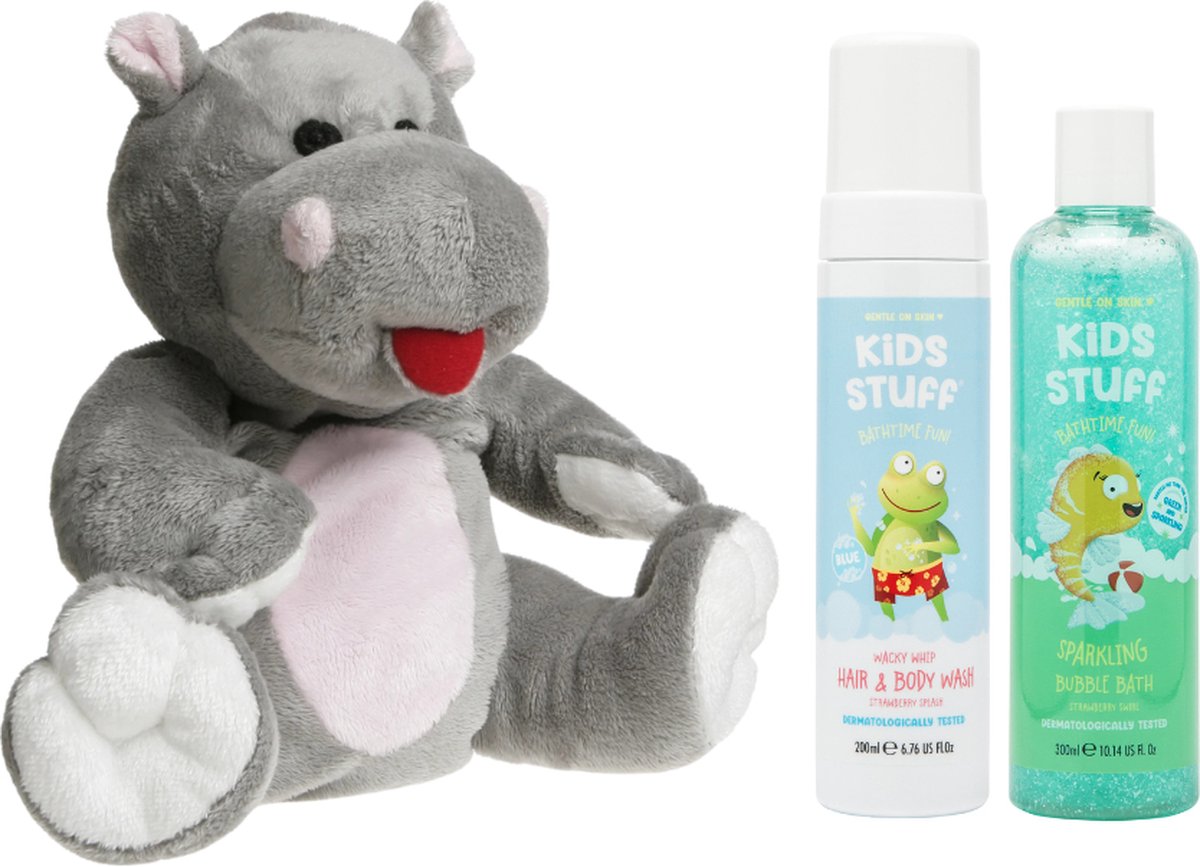 Goedkoopste Cherry Belly Kersenpitknuffel Nijlaard & Kids Blue Stuff Bad Blauw - Kids Stuff Bubble Bath Sparkling - Kids Stuff Hair & Body Wash Wacky Whip - Cherry Belly Warmteknuffel Nijlpaard