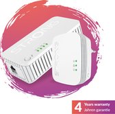 STRONG - Powerline Wifi 1000 Kit - Duo Prise CPL Wifi - Powerline Kit - 1000 Mbps/Wifi 750 Mbps - Compatibel met elke Box/Router - 1 Ethernetpoort - Snelle installatie - Wit - 4 jaar garantie