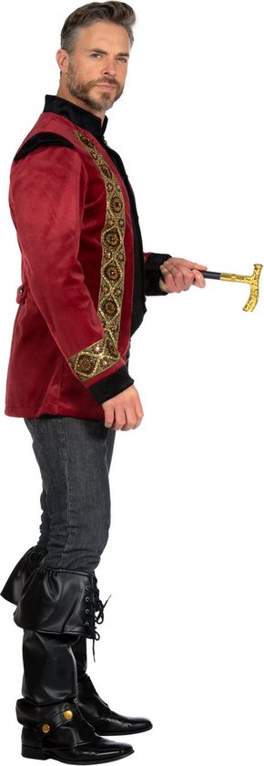 Wilbers & Wilbers - Costume Le Moyen-Âge & Renaissance - Château Médiéval Lord Frederik Veste Homme - Rouge - Medium - Déguisements - Déguisements