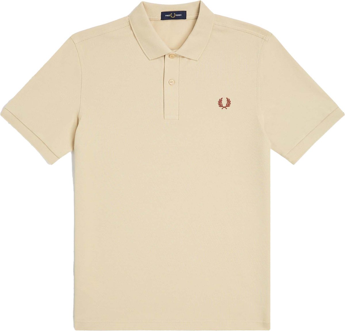Fredperry Fp Effen Polo Fred Perry Overhemd Streetwear Volwassen Beige