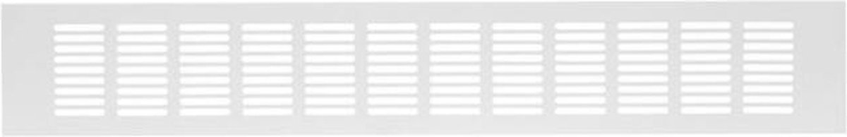 Plintrooster aluminium - wit L=500mm x H=80mm - RA850