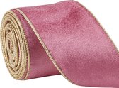 Fluweel IJzerdraad Oud Roze Goud Glans
