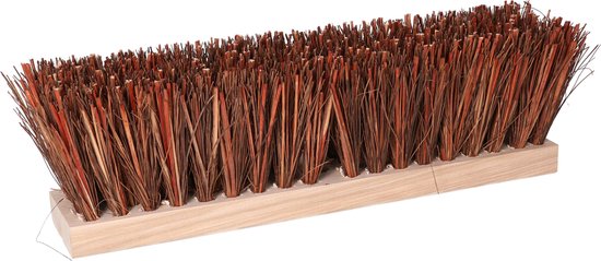 Buemag harde Bezem kop - Piassava - extra sterk - FSC hout - bruin - 40 cm - straatbezem - buitenbezem - groot van Buemag — afbeelding 3