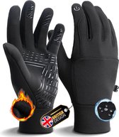 Handschoenen - Maat L - Zwart - Handschoenen heren - Handschoenen dames - Handschoenen waterdicht - Handschoenen winter - Waterafstotend- en winddichte Handschoenen Proofy Premium - Sport handschoenen- Touchscreen Handschoenen -