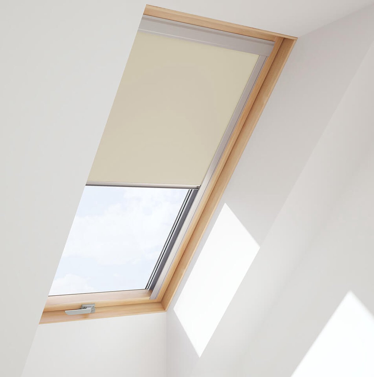 CONTRIO Verduisterend Rolgordijn voor op VELUX dakraam C04, *Beige*